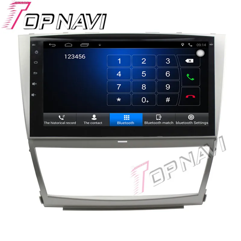 Topnavi 10 1 ''четырехъядерный Android 6 0 Автомобильный GPS-навигатор для TOYOTA Camry 2006 2007