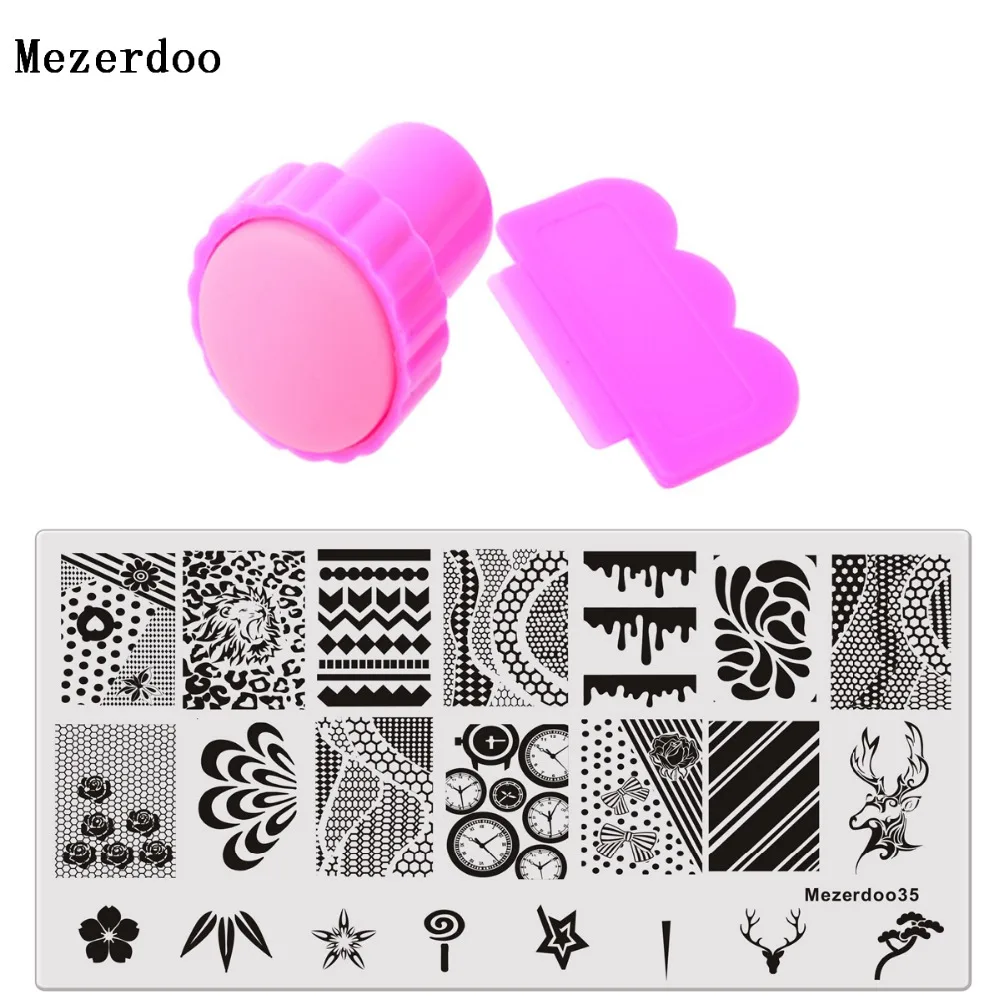 Облако маникюр ногтей шаблон штамп пластины Изображение Искусство Штамповка