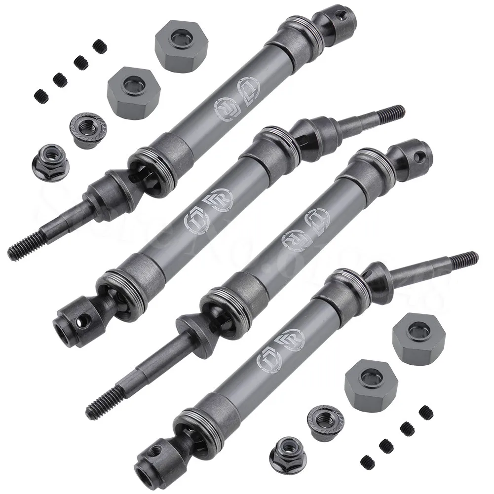 4 шт. сверхмощный карданный вал CVD F& R замена 6851R 6851X 6852R 6852X для Traxxas 1/10 Slash 4x4 VXL RC грузовик с коротким курсом