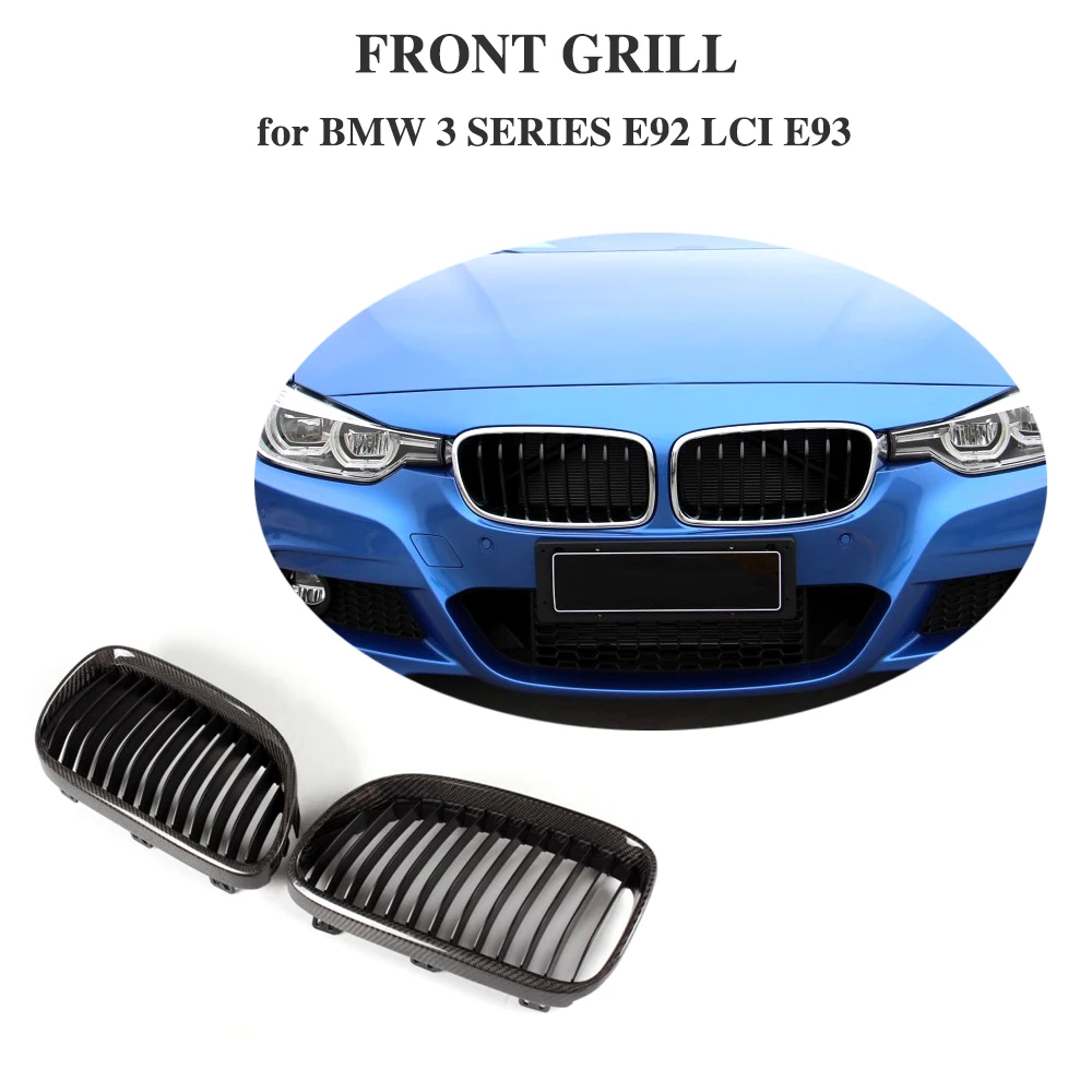 Автомобильные передние и центральные сетчатые гоночные Грили из углеродного