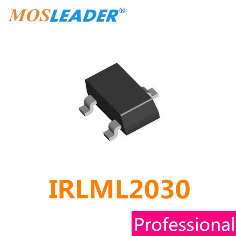 Mosleader IRLML2030 SOT23 3000 шт N-Channel 20V 30V 2.7A IRLML2030PBF IRLML2030TR IRLML2030TRPBF Сделано в Китае высокое
