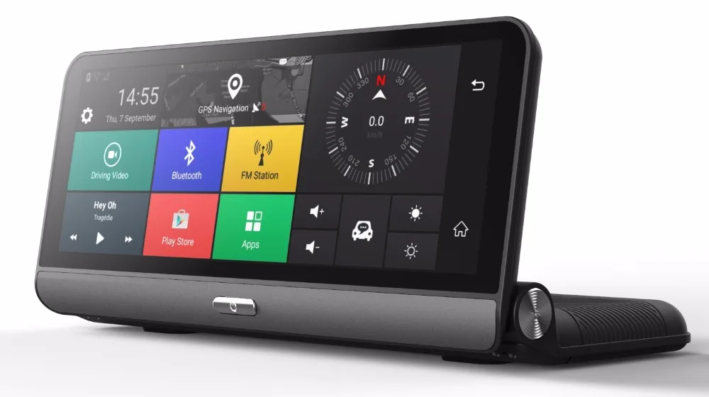8 дюймов 3g DVR Android приборной панели gps навигации Bluetooth Wi-Fi Двойной Камера заднего