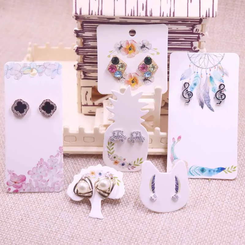 Новый Diy 100 шт. DIY серьги карты 34x34-50x9mm 1 пара серег 120x45 м цепочки и ожерелья