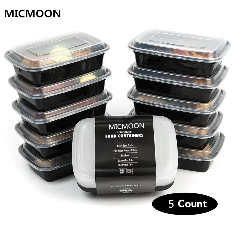 1 отделение многоразовые Пластик Еда контейнеры для хранения с Крышки
