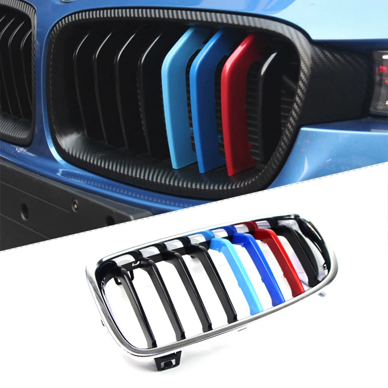 Автостайлинг OVERE наклейки на переднюю решетку радиатора для BMW F10 F30 3 5 серии