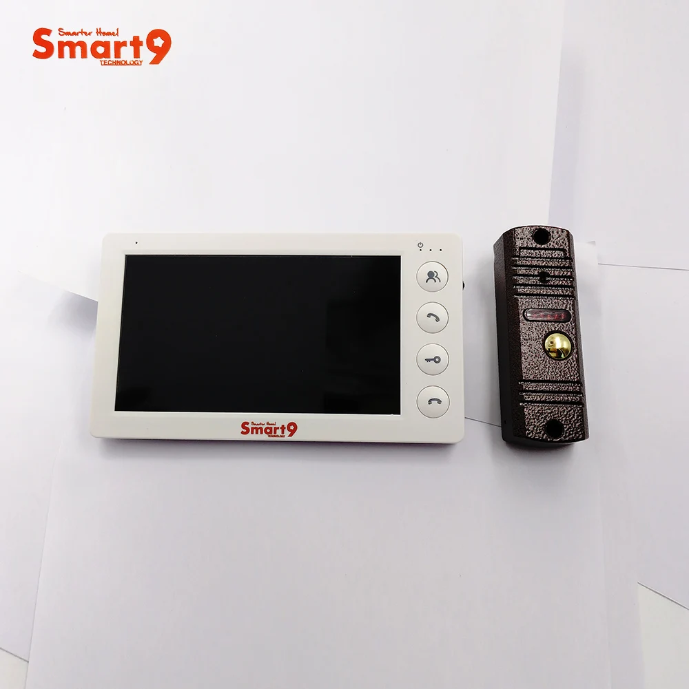 Smart9 VDP DIY KIT 4-проводной металлический домофон 7-дюймовая внутренняя панель