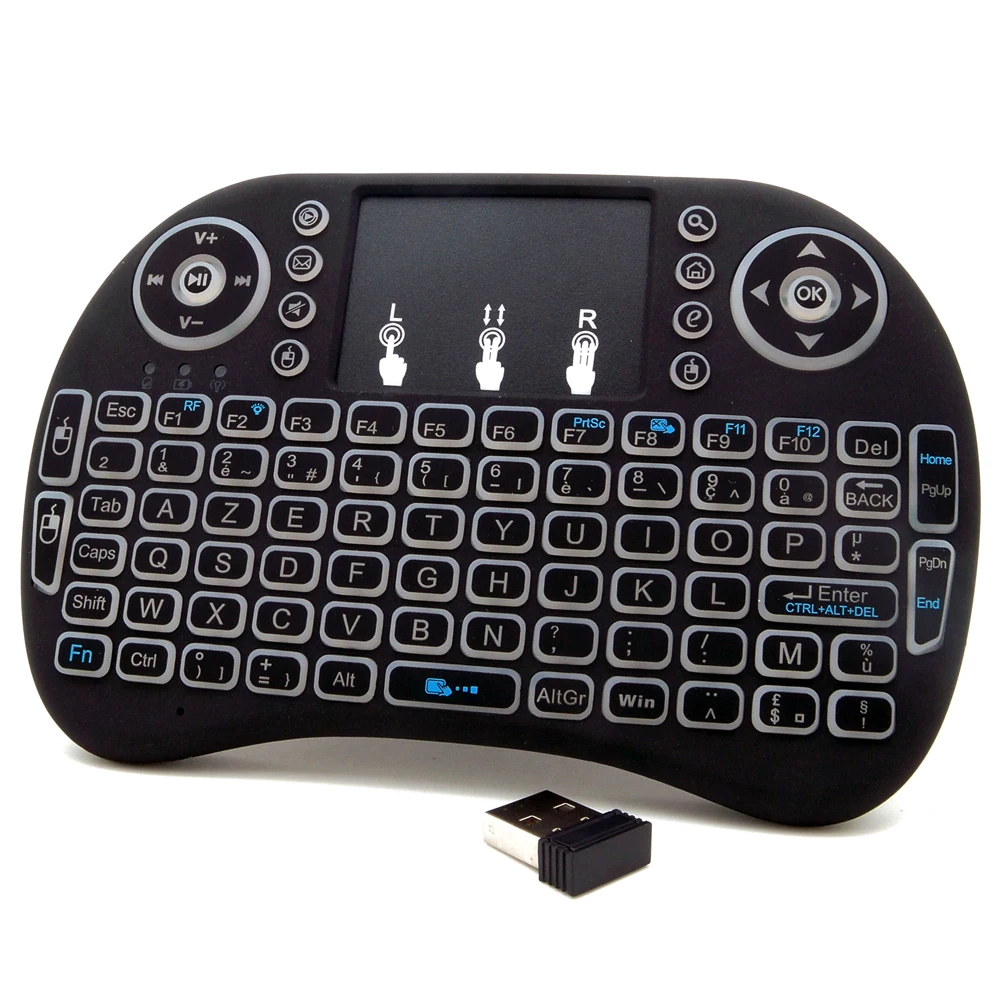 RU ES FR беспроводная клавиатура с сенсорной панелью 3 цвета|keyboard air mouse|air mousewireless