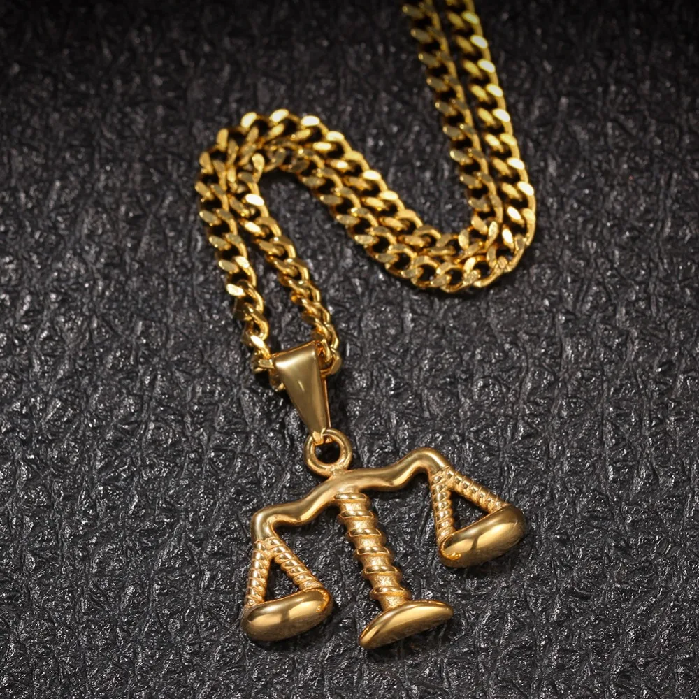 Мужские хип-хоп весы в форме подвески из нержавеющей стали модные женские