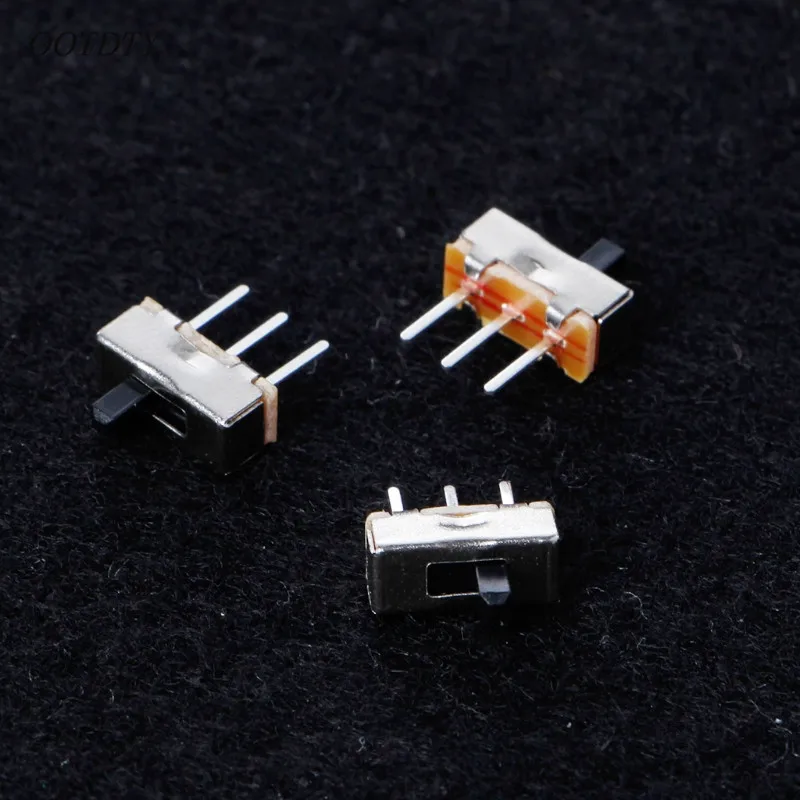 OOTDTY 10 шт. 2 позиционный вкл./выкл. SPDT 1P2T 3 контактный PCB панель Мини Вертикальный