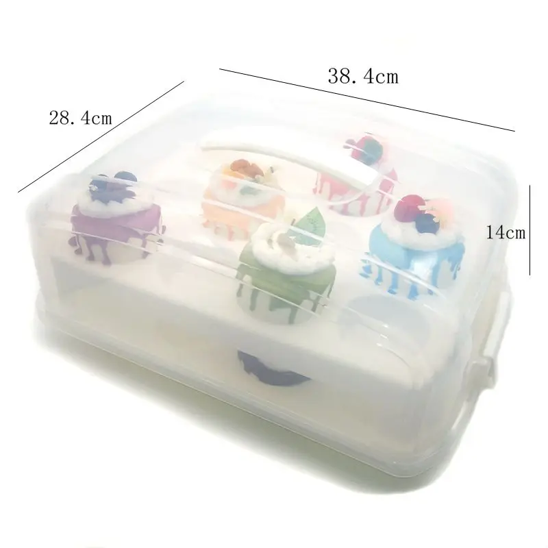 Переноска для кексов 2 слойная переноска торта курьера кондитерских изделий