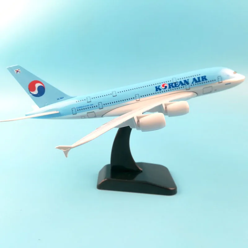 Самолёты AIR PASSENG 20 см A380 Корейская модель из металлического сплава игрушечные