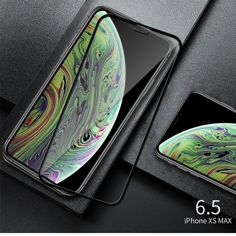 Закаленное стекло 9D для iPhone XSMax X 7 8 6 6S Plus защитная пленка 9H XS Max XR | Мобильные
