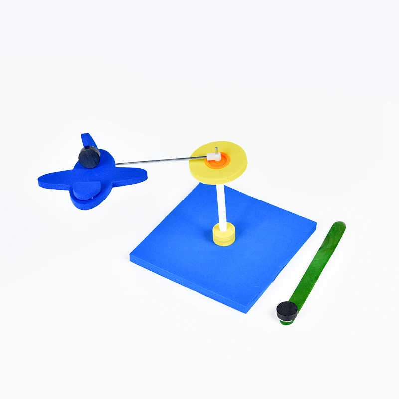 Diy вращающийся самолет развивающий Интеллектуальный ствол игрушка наука физика
