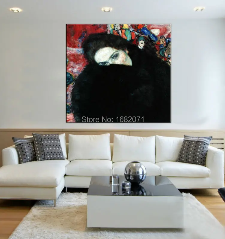 Сильная команда художников Ручная роспись высокое качество Густав Климт леди с