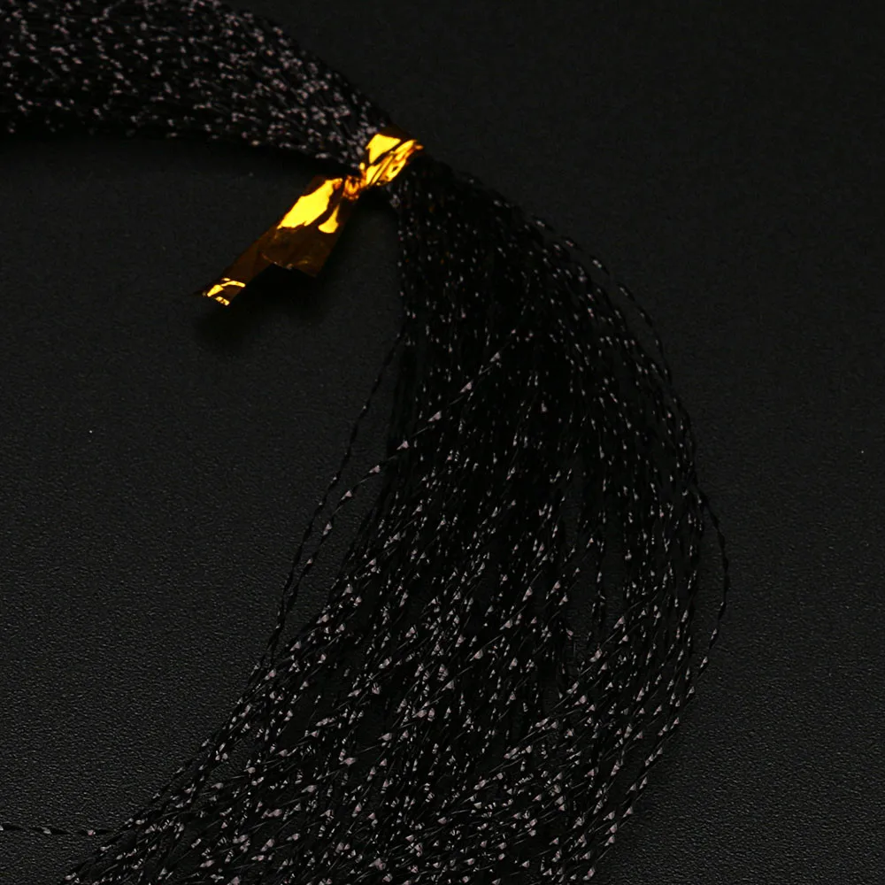 Блестящий материал для вязания нахлыстом с кристаллами Φ 100 шт. подходит