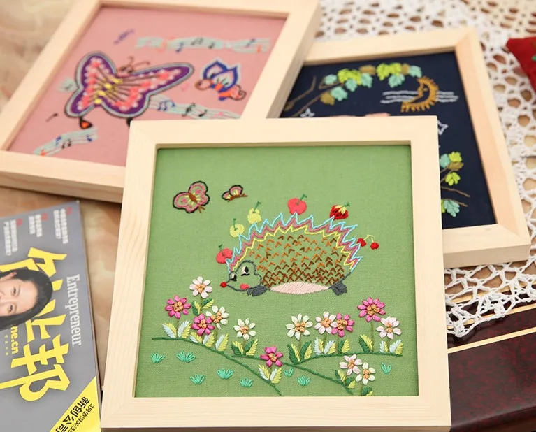 

Цветочное растение, искусственные маленькие картины, печатная холщовая ткань, вышивка, вышивка, украшение для дома