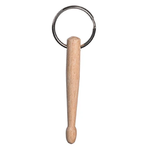 Креативный деревянный мини брелок для ключей в виде барабанных палочек часы на