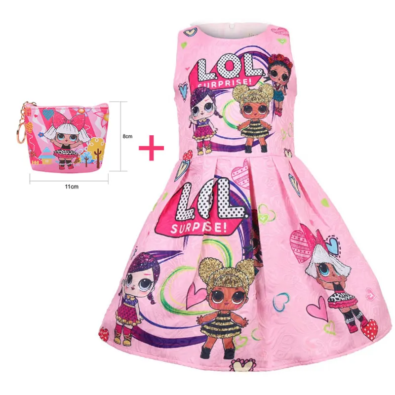 New surprise girl dress baby sleeveless + bag two-piece role show | Тематическая одежда и униформа