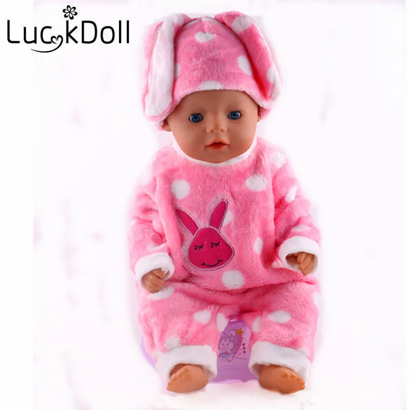 LUCKDOLL/плюшевая Пижама высокого качества размер 18 дюймов американская кукла 43 см
