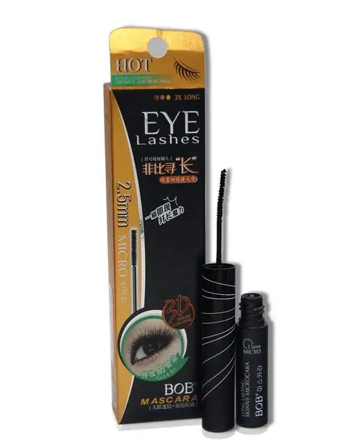 Горячее предложение (12 шт./упак.) новая микро тушь для ресниц BOB 2 5 мм 4 г стойкая