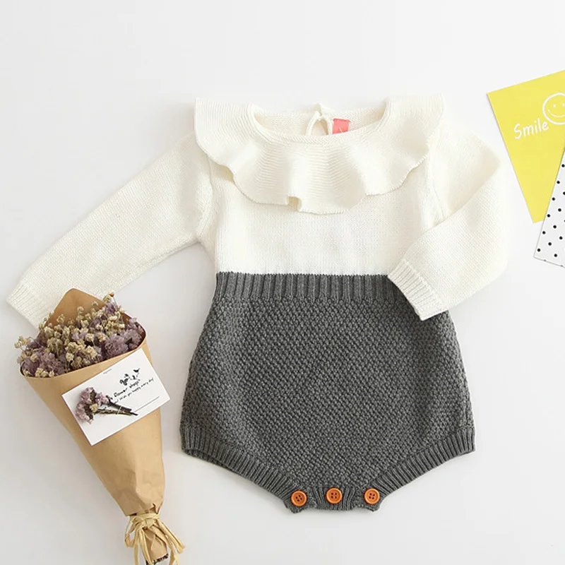 Sodawn/ г. Новая весенне-осенняя модная одежда для маленьких девочек вязаный свитер с длинными рукавами+ шорты, комплекты детской одежды, вязаный комплект - Цвет: BT014-gray
