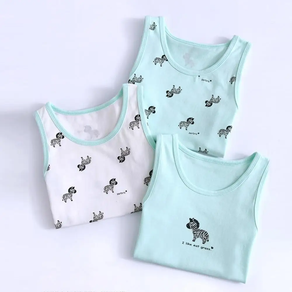 Детское нижнее белье из 3 предметов топы с бретельками для мальчиков летние