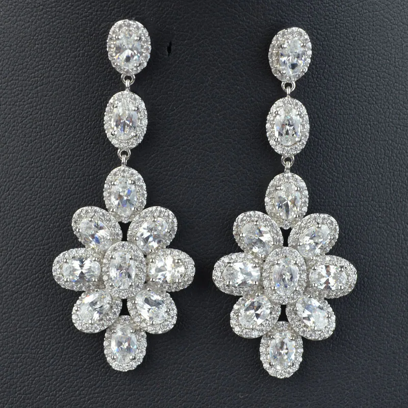 2017 новые дизайнерские красивые серьги с фианитом класса ААА для женщин