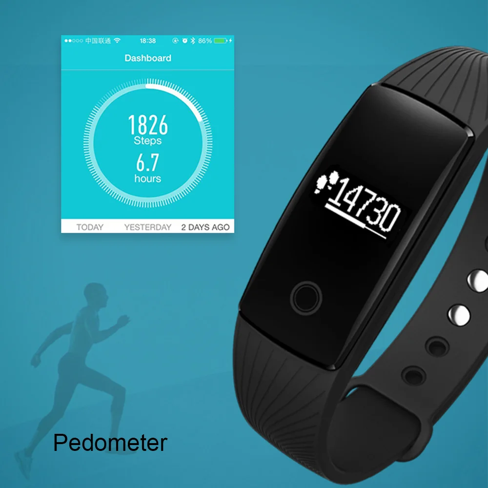 Время владельца Smart Band V05C сердечного ритма работает группа barcelet slepp монитор