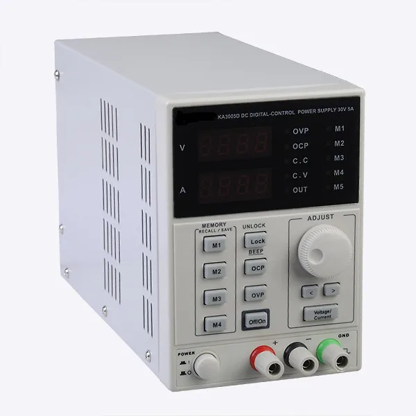 KA3005D 0~ 30 V 0~ 5A прецизионный Регулируемый источник питания постоянного тока EU Plug