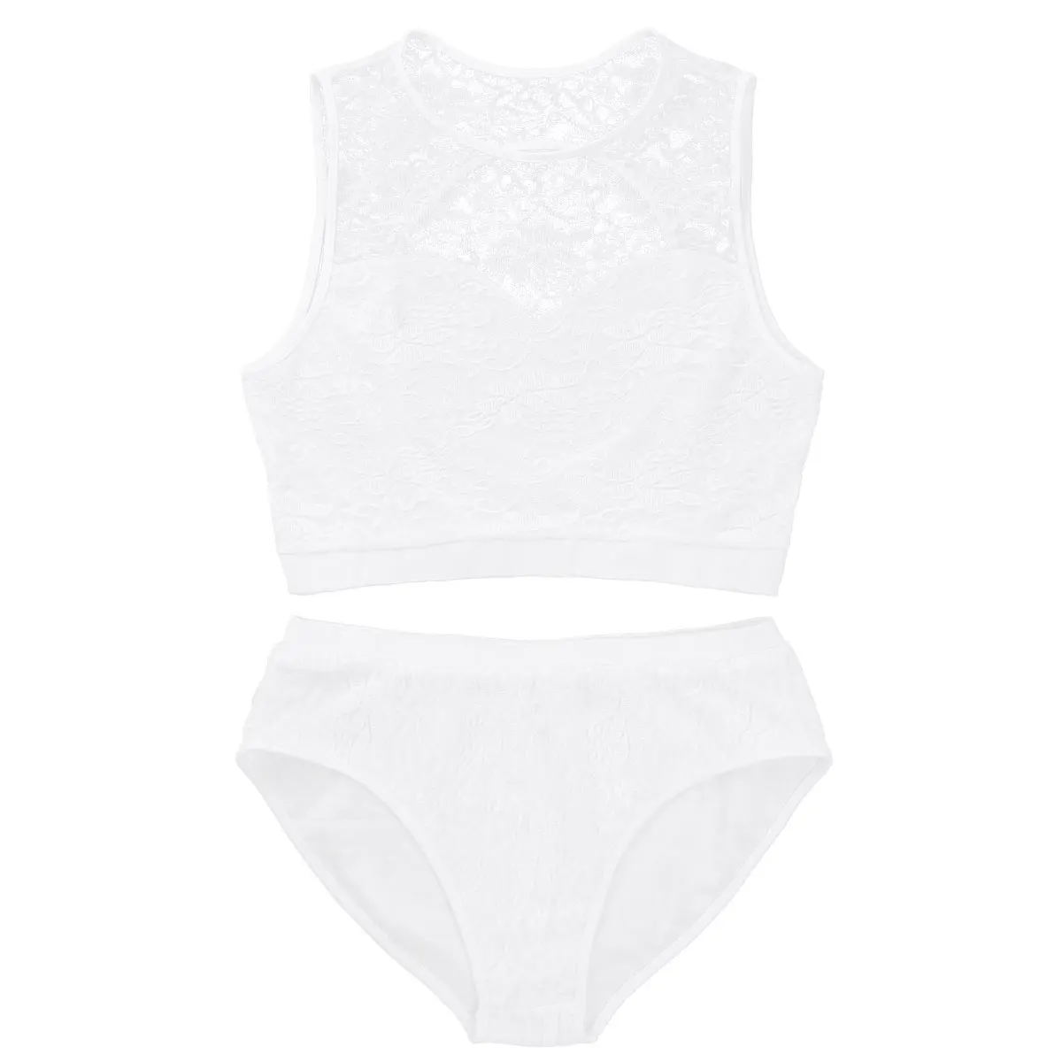 Женский костюм для балета танцевальный укороченный топ с открытой спиной и шорты