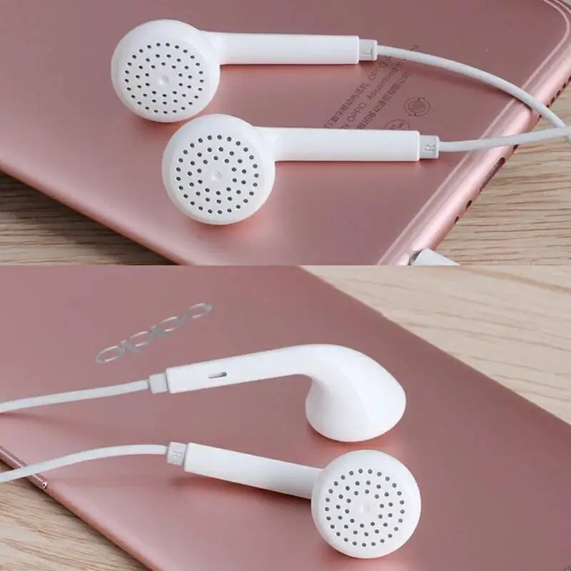 Наушники OPPO R9 с разъемом 3,5 мм, проводные наушники с контроллером в уши для OPPO R15, OPPO Find X F7 F9, OPPO R17