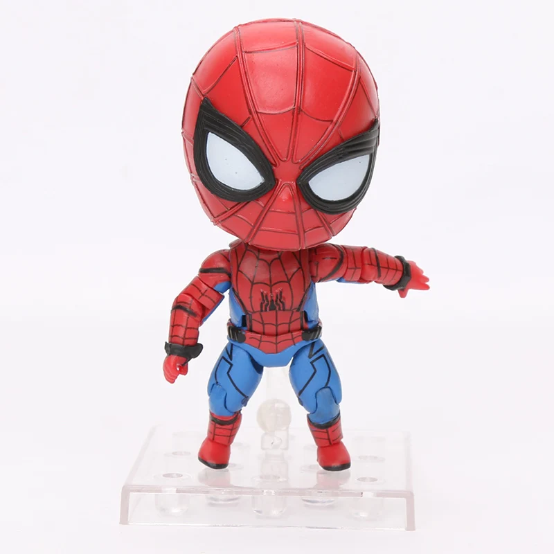 10 см игрушки Marvel Nendoroid 1037 Мстители эндшпиль Железный человек паук ПВХ Фигурка Железный Паук супер герой Коллекционная модель
