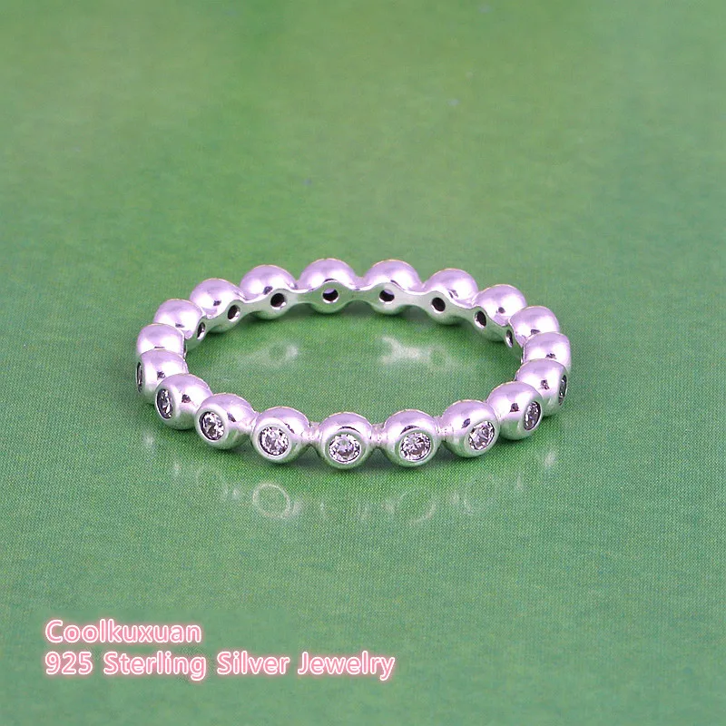 Spring New Collection Authentic 925 Sterling-Silver-Jewelry For Eternity Rings Women Men Clear CZ Silver Ring Jewelry | Украшения и