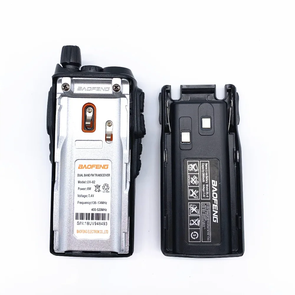 Baofeng UV 82 Walkie Talkie 10 км двухсторонний радиоприемопередатчик CB Ham Радио любительский для VHF UHF двухдиапазонный UV-82 двухсторонний радиоприемник UV82