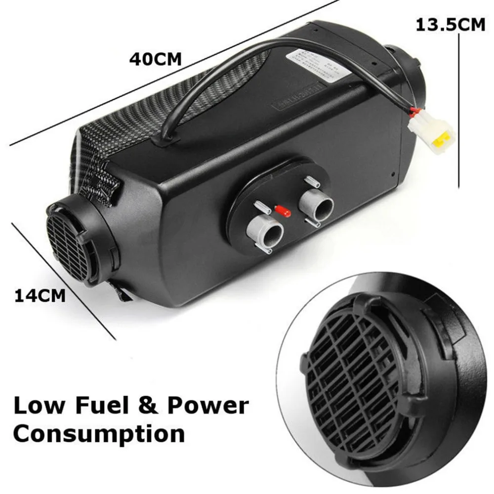 5000W 12V Air Diesel Heater With Vent Duct Pipe Low Fuel Consumption Air Parking Heater For Car Trucks Boat Bus