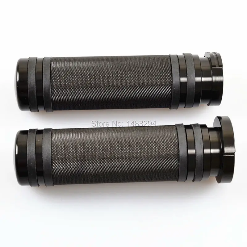 1 дюйм пара черные ручки из алюминиевого сплава для Harley Sportster Touring Dyna Softail|for harley|grips