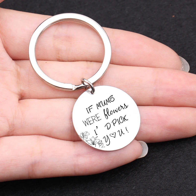 Мемориальный подарок брелок если бы Mums были цветами я выбрал вас ювелирный кулон
