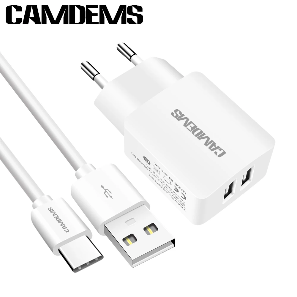 CAMDEMS / европейское дорожное настенное зарядное устройство + USB типа С для Huawei P9 Lite LG