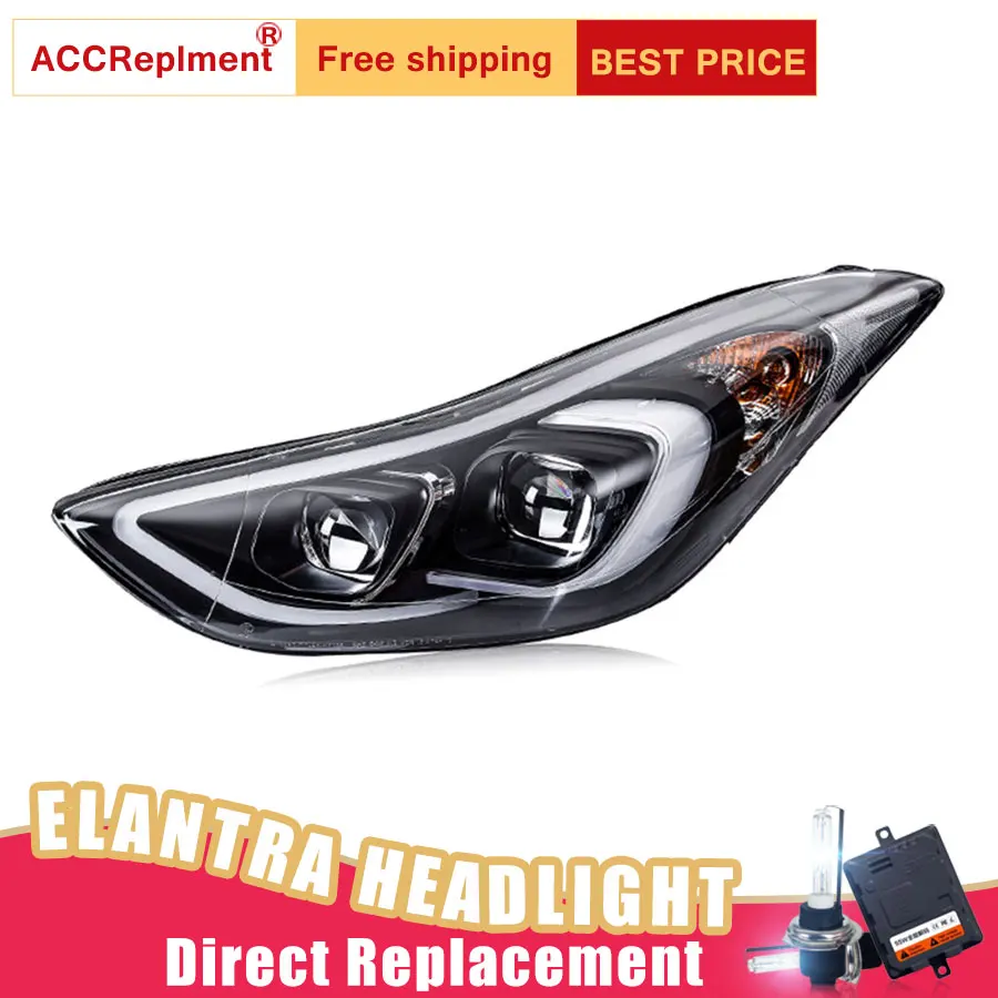 2 шт. светодиодный ные фары для Hyundai Elantra 2013-2016 Автомобильные ангельские глазки