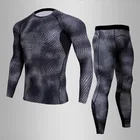 Новый комплект термобелья MMA3D с принтом, Мужская компрессионная рубашка, мужское термобелье для фитнеса, бодибилдинга