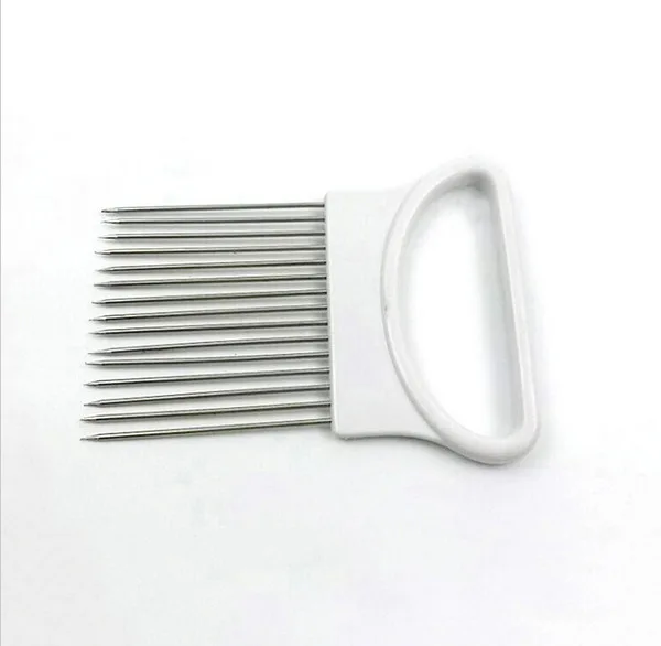 1 шт 2018 Горячая Легкий разрез лук держатель вилка из нержавеющей стали