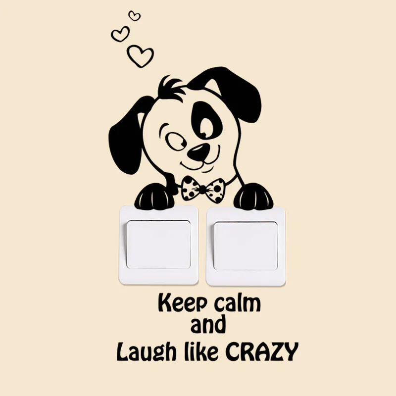 Сохраняйте спокойствие прекрасный яркий Кот переключатель в виде собаки