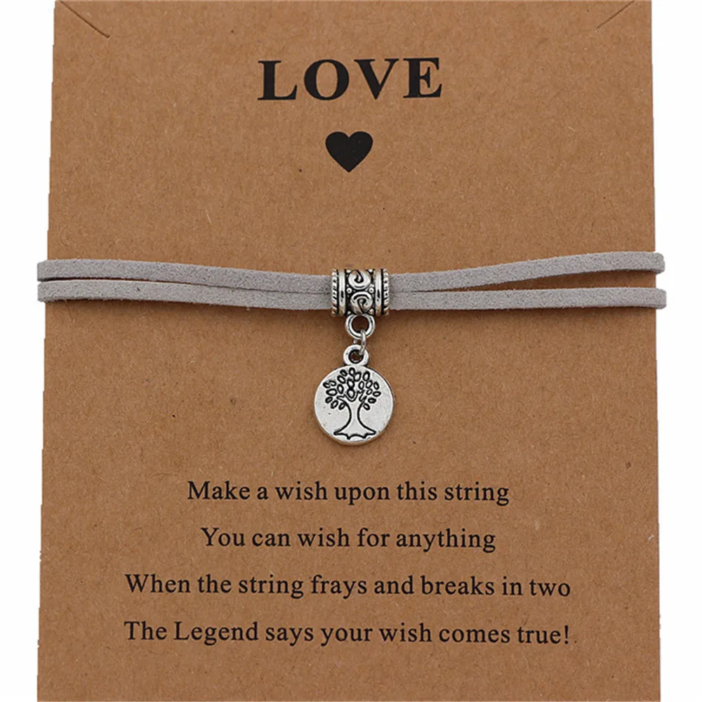 Браслет с подвеской &quotДрево жизни&quot карта желаний для женщин и девочек