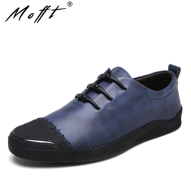Мужская кожаная повседневная обувь новый дизайн удобные мужские туфли на
