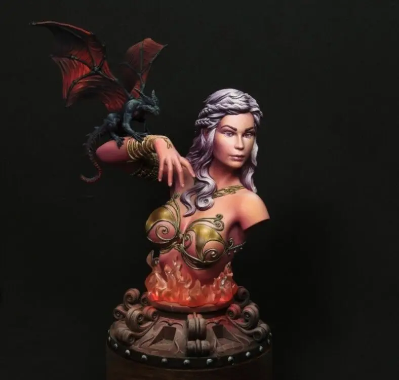 Разобранный Неокрашенный бюст 1/16 модельная фигурка из смолы Kit // BUST312 | Игрушки и