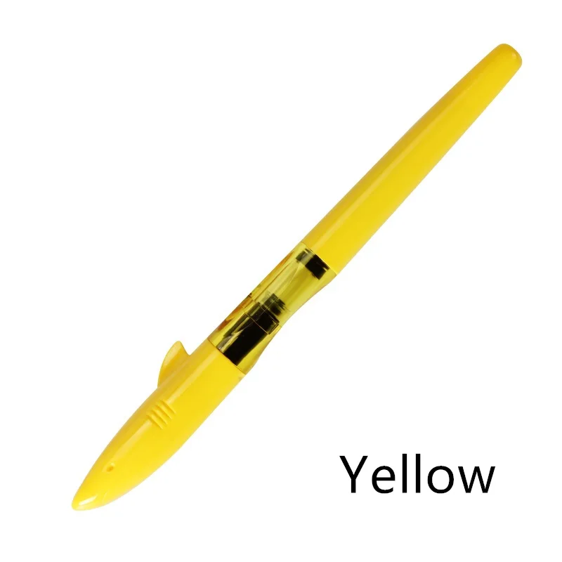 Yellow Jinhao Акула перьевая ручка красочный корпус 0,5 мм металлический наконечник ручки для студентов письма канцелярские товары офисные школьные принадлежности CB739 - Цвет: Yellow