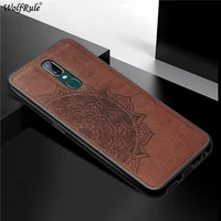 for cover oppo a9 case soft tpu frame bumper cloth fabric protective hard back phone cases for oppo a9 cover funda 6 53