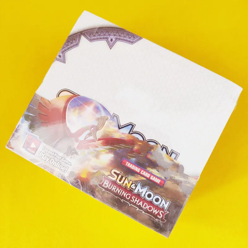 Burning Shadows 324 шт SUN MOON TEAM UP Unbroken Bonds древние корни Небесный Шторм дракон величество коллекционная карточка игры с Booster Box - Цвет: Burning Shadows
