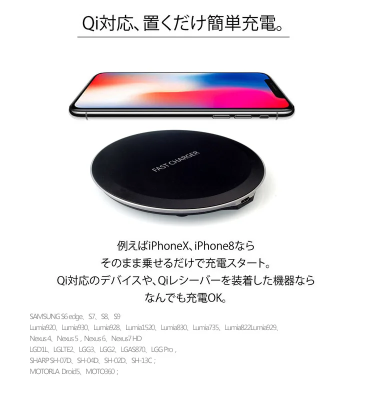 VEEAII 10 Вт Быстрое беспроводное зарядное устройство для iPhone X 8 USB быстрое