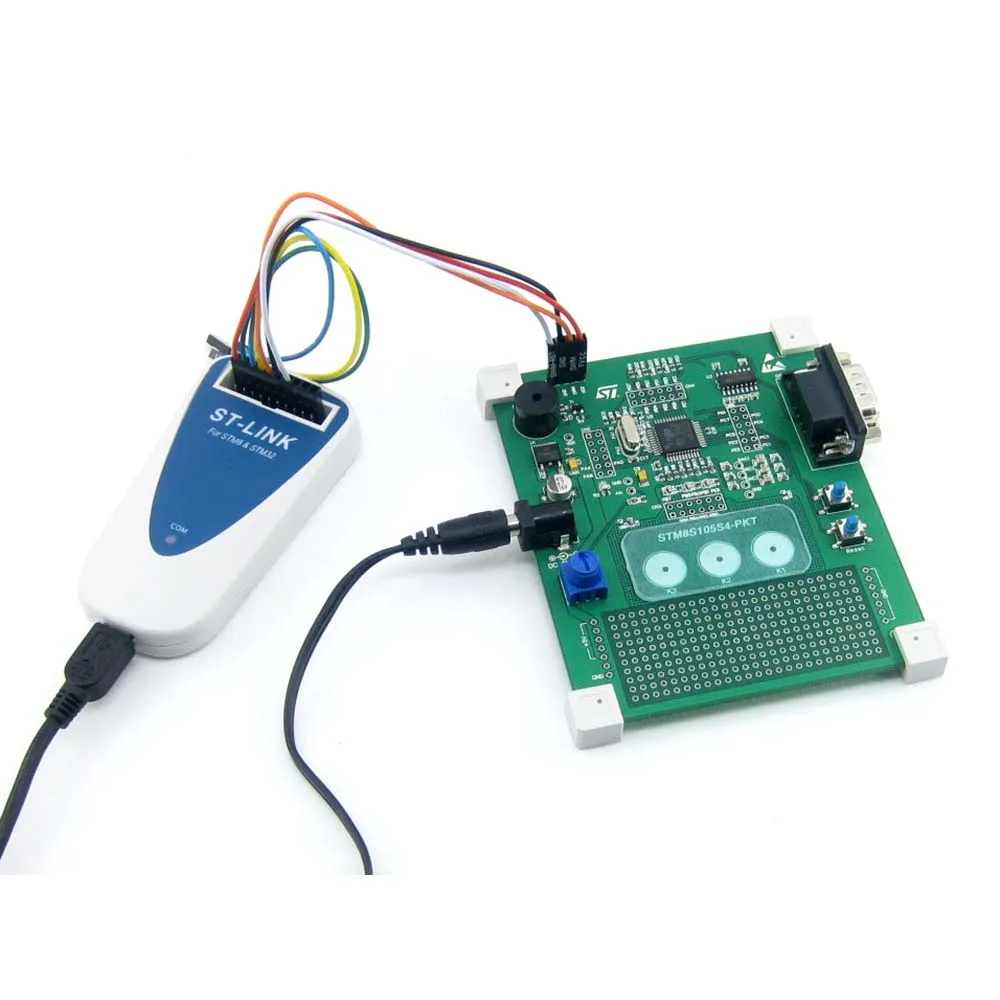 100% оригинал STLINK чип дебюггер и флеш программатор для STM8 STM32 MCUs ST LINK встроенный в